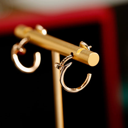 [Gaonasi Jewelry]JUSTE NO DIAMOND SMALL EARRINGS