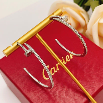 [Gaonasi Jewelry]JUSTE FULL DIAMOND LARGE EARRINGS