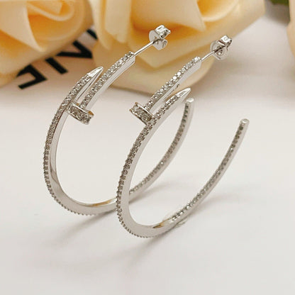 [Gaonasi Jewelry]JUSTE FULL DIAMOND LARGE EARRINGS