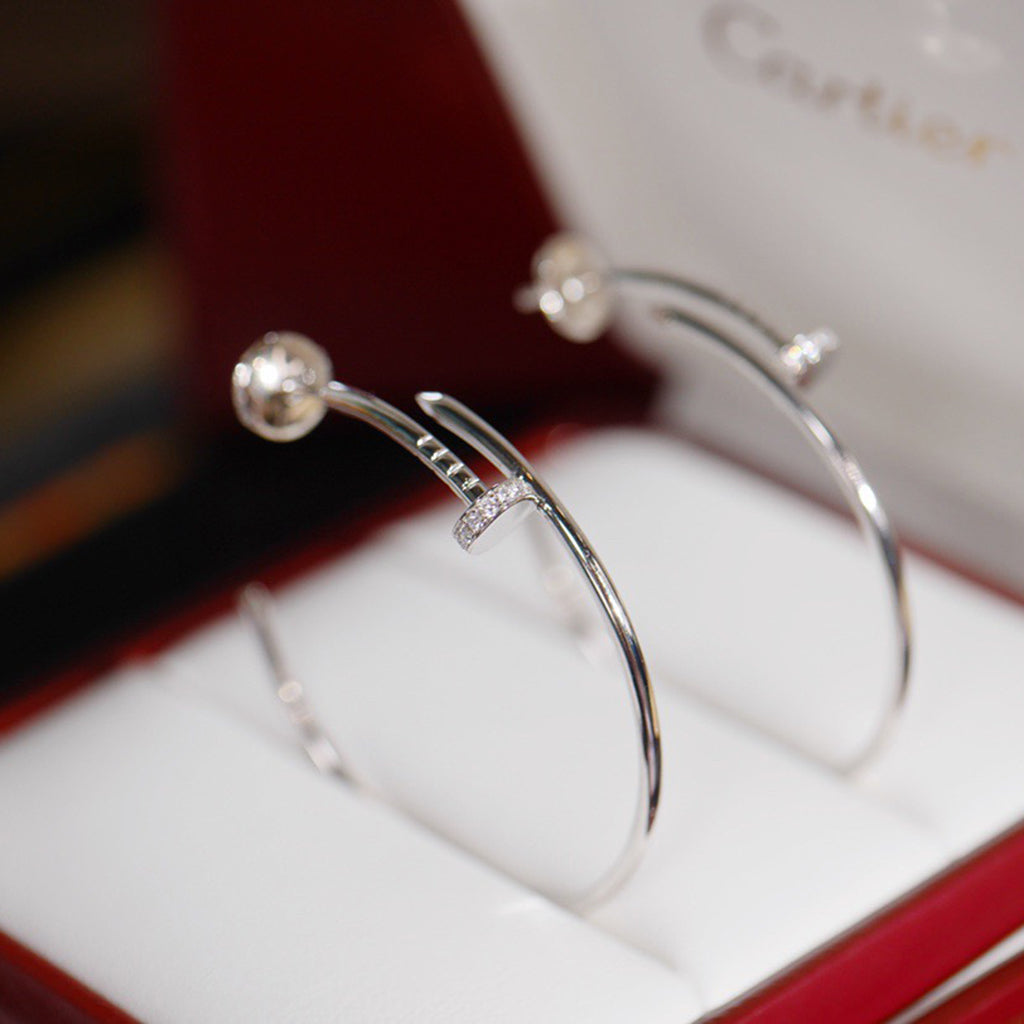 [Gaonasi Jewelry]JUSTE HALF DIAMOND LARGE EARRINGS