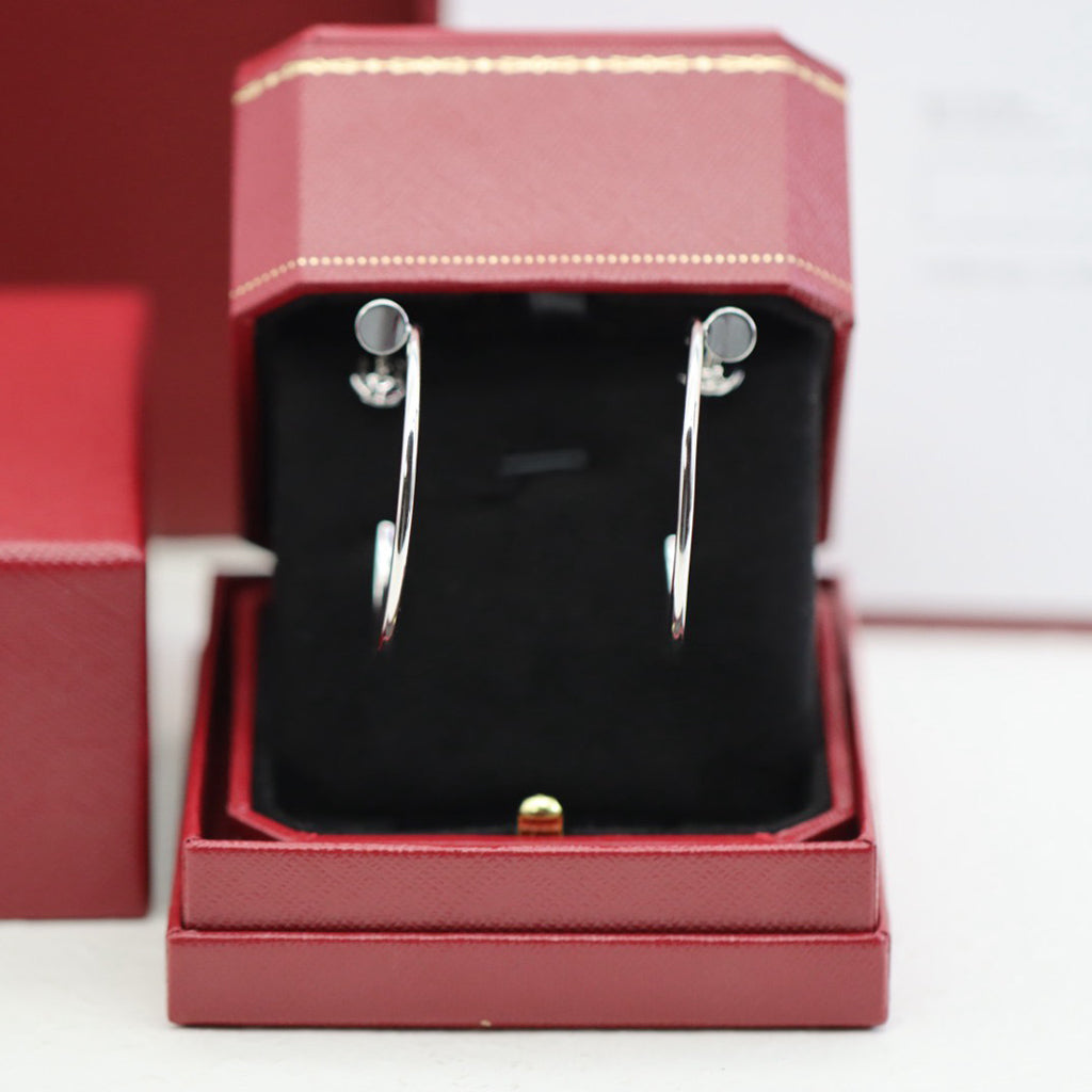 [Gaonasi Jewelry]JUSTE HALF DIAMOND LARGE EARRINGS