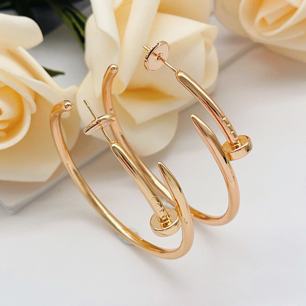 [Gaonasi Jewelry]JUSTE NO DIAMOND LARGE EARRINGS