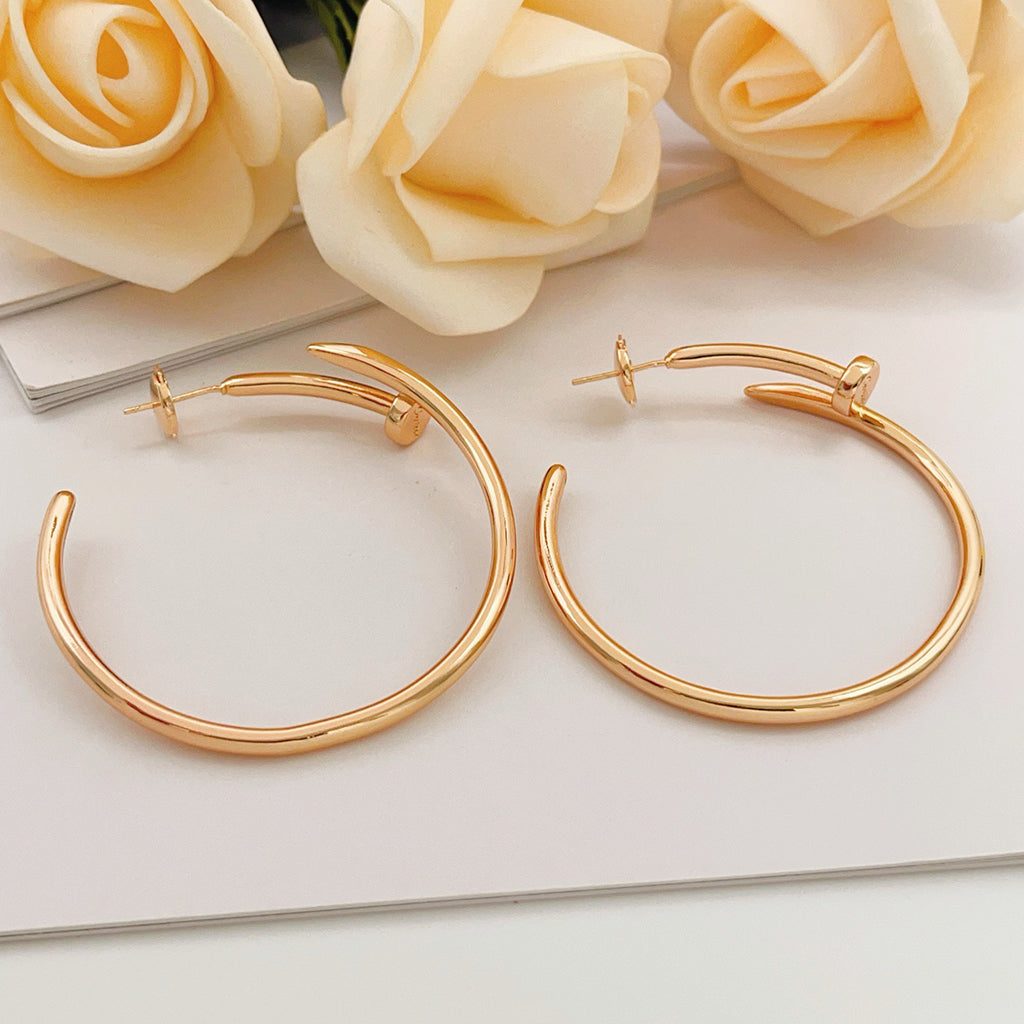 [Gaonasi Jewelry]JUSTE NO DIAMOND LARGE EARRINGS