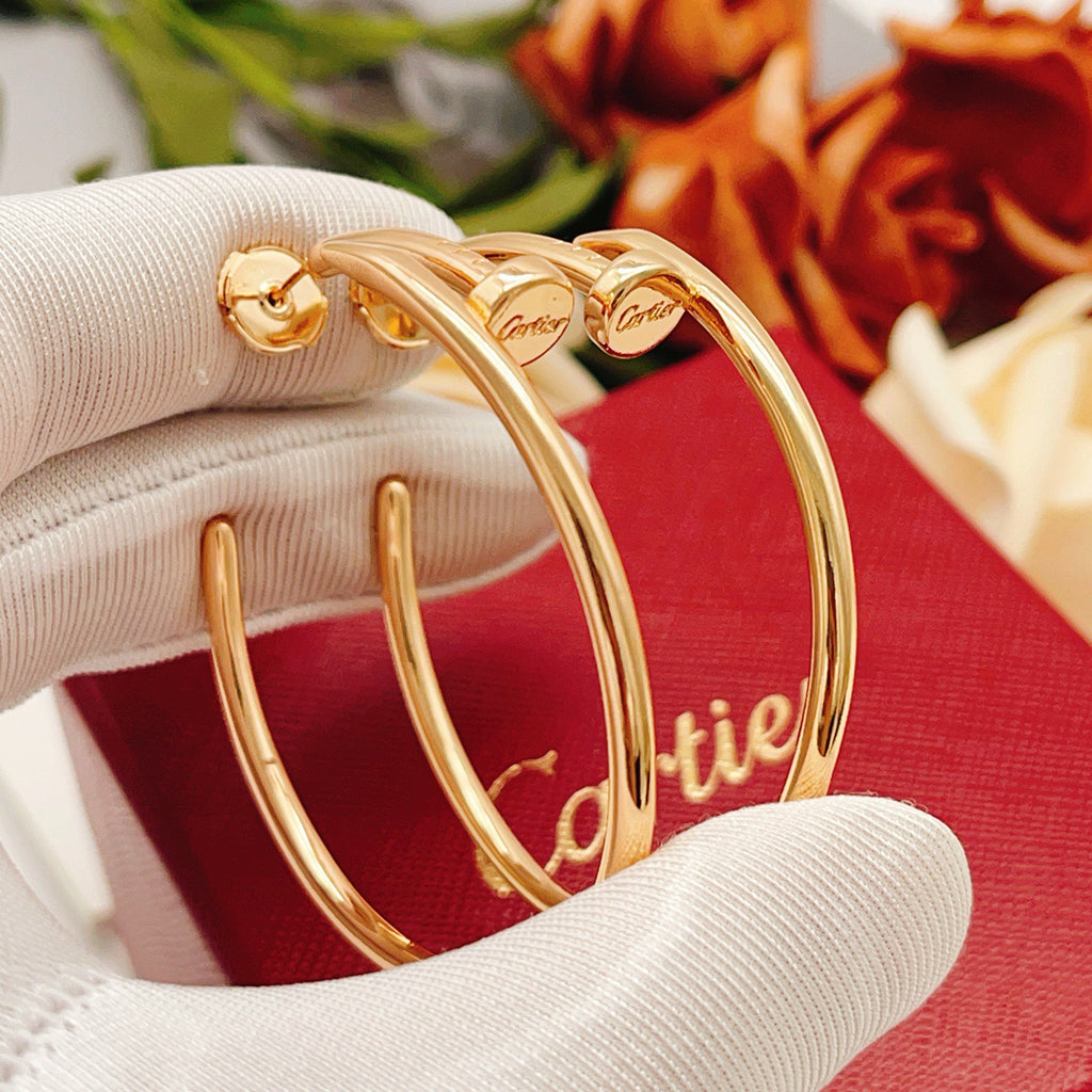 [Gaonasi Jewelry]JUSTE NO DIAMOND LARGE EARRINGS