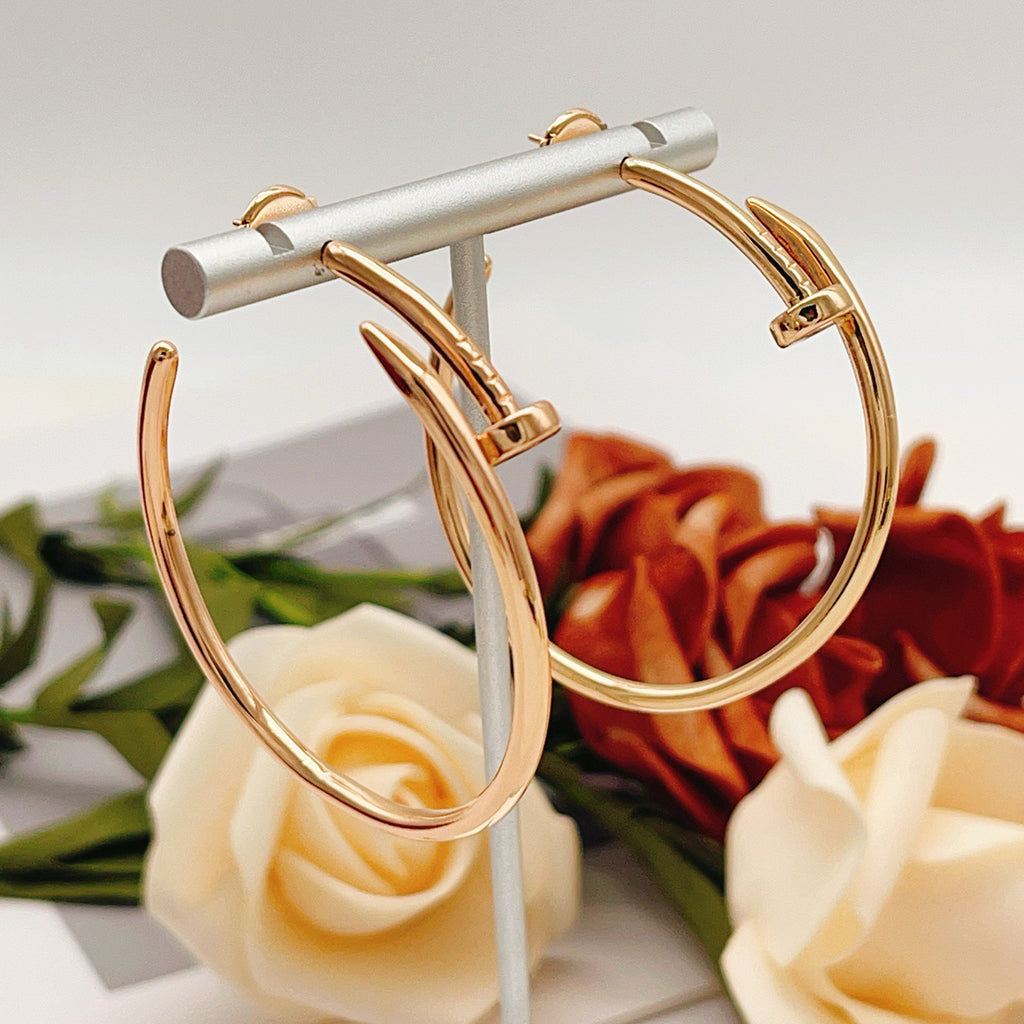 [Gaonasi Jewelry]JUSTE NO DIAMOND LARGE EARRINGS