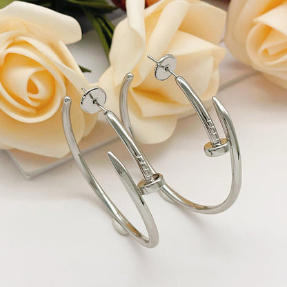 [Gaonasi Jewelry]JUSTE NO DIAMOND LARGE EARRINGS
