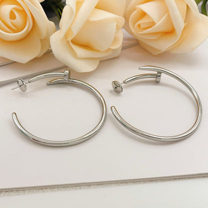 [Gaonasi Jewelry]JUSTE NO DIAMOND LARGE EARRINGS