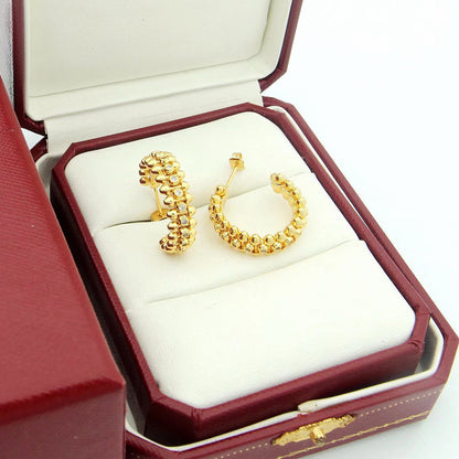 [Gaonasi Jewelry]CLASH FULL DIAMOND MEDIUM EARRINGS