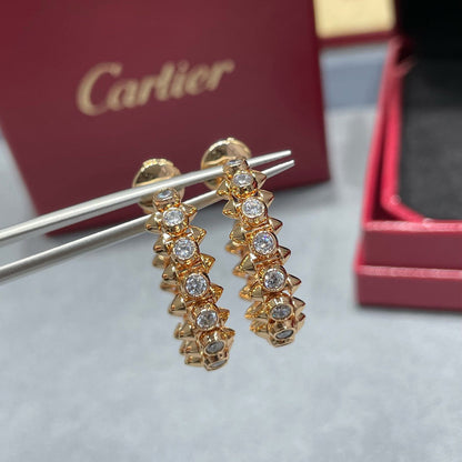 [Gaonasi Jewelry]CLASH FULL DIAMOND MEDIUM EARRINGS