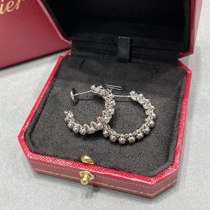 [Gaonasi Jewelry]CLASH FULL DIAMOND MEDIUM EARRINGS
