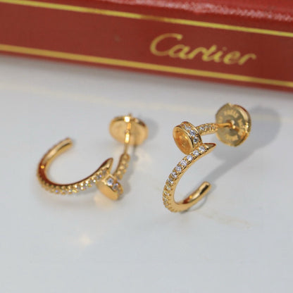 [Gaonasi Jewelry]JUSTE FULL DIAMOND DOUBLE EARRINGS