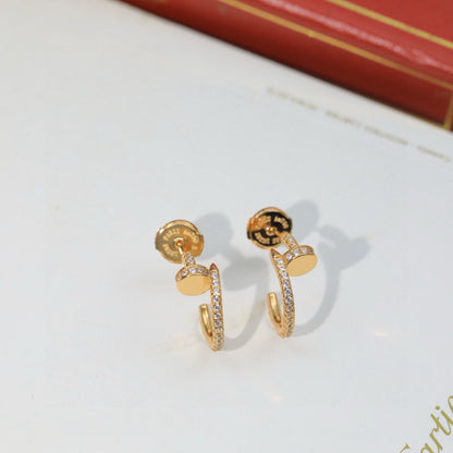 [Gaonasi Jewelry]JUSTE FULL DIAMOND DOUBLE EARRINGS