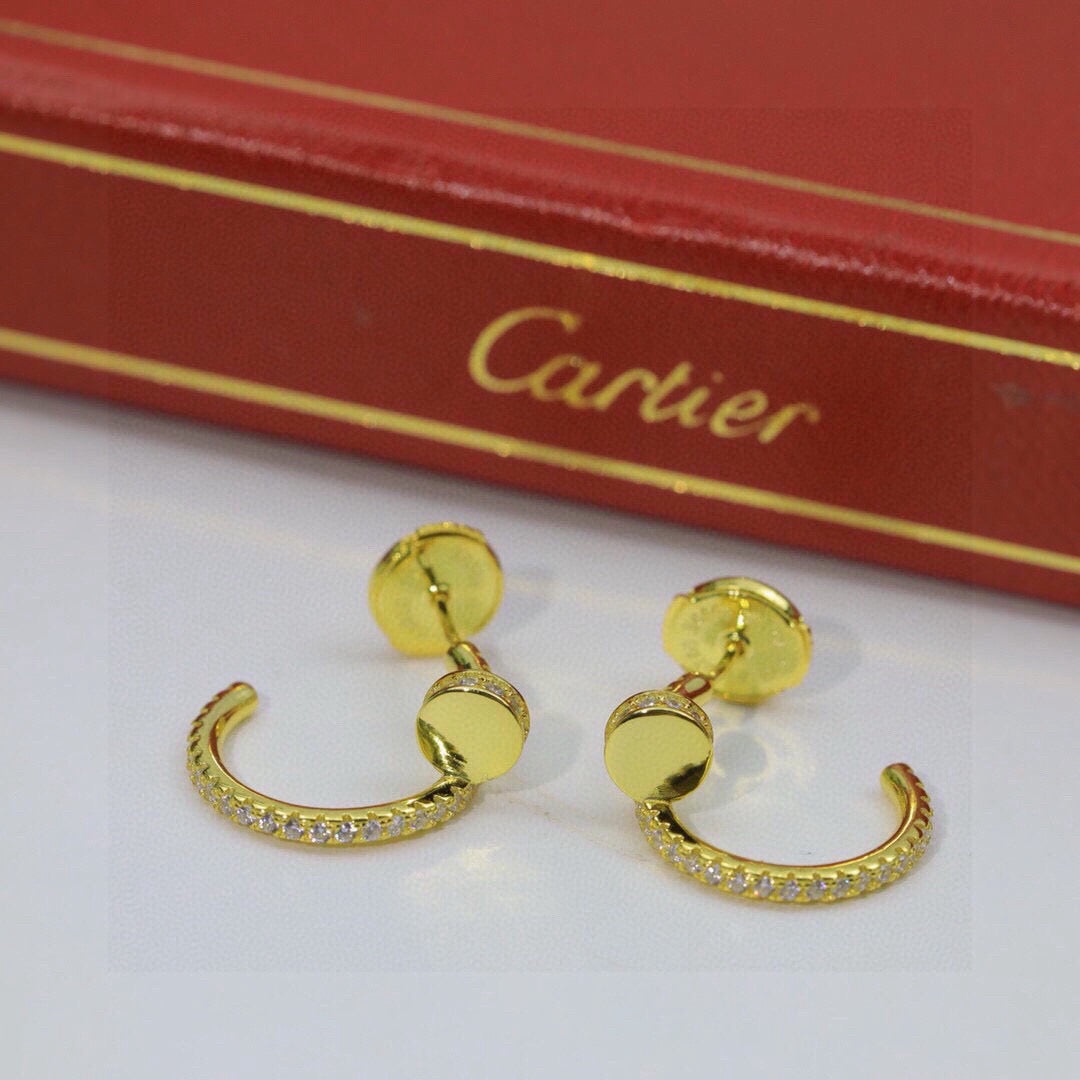 [Gaonasi Jewelry]JUSTE FULL DIAMOND DOUBLE EARRINGS