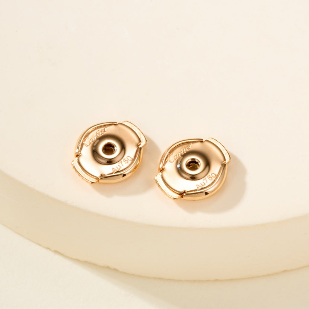 [Gaonasi Jewelry]JUSTE HALF DIAMOND DOUBLE EARRINGS