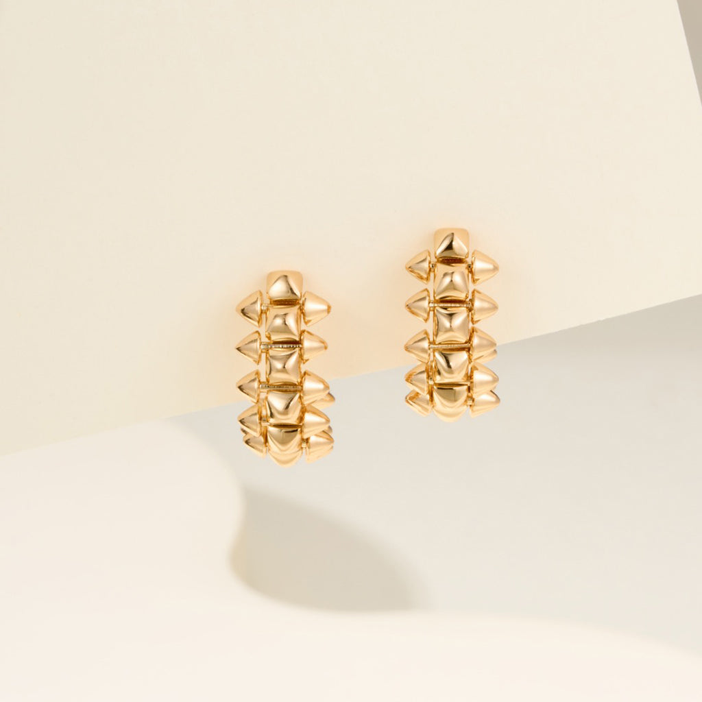 [Gaonasi Jewelry]CLASH MINI HOOP EARRINGS