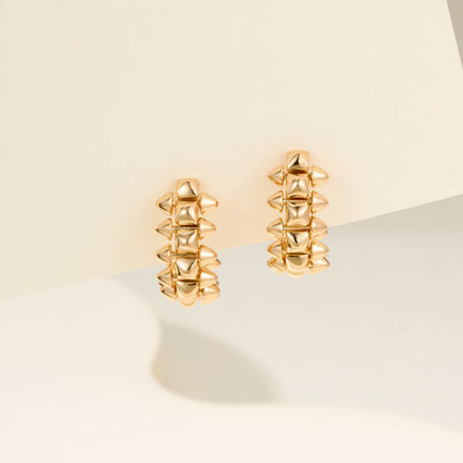 [Gaonasi Jewelry]CLASH MINI HOOP EARRINGS