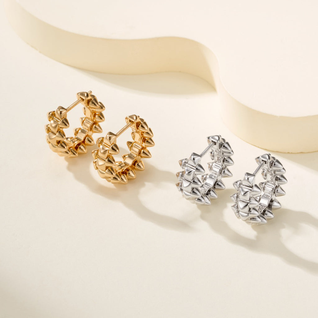 [Gaonasi Jewelry]CLASH MINI HOOP EARRINGS