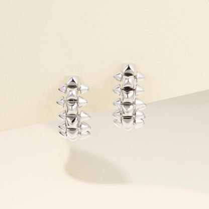 [Gaonasi Jewelry]CLASH MINI HOOP EARRINGS