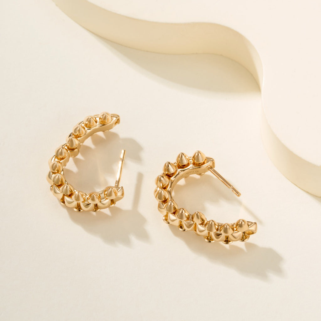 [Gaonasi Jewelry]CLASH MINI HOOP EARRINGS
