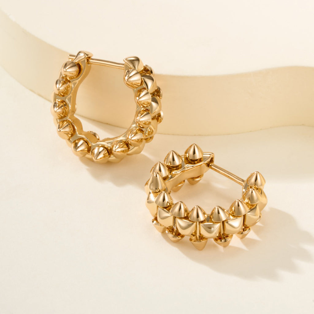 [Gaonasi Jewelry]CLASH MINI HOOP EARRINGS