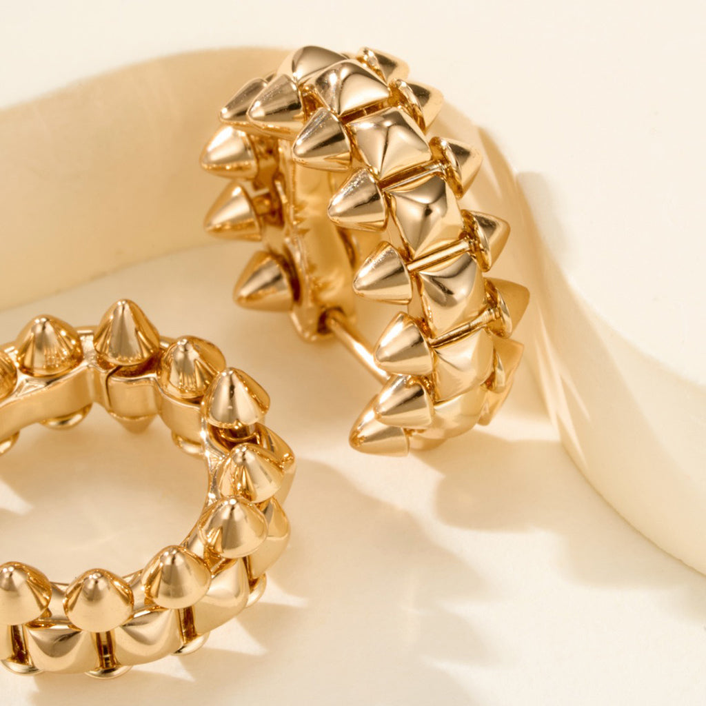 [Gaonasi Jewelry]CLASH MINI HOOP EARRINGS