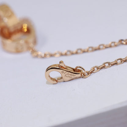 [Gaonasi Jewelry]LOVE DOUBLE RING NECKLACE