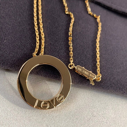 [Gaonasi Jewelry]LOVE NECKLACE 16MM 3 DIAMONDS