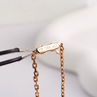 [Gaonasi Jewelry]LOVE NECKLACE 16MM  FULL DIAMOND