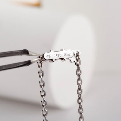 [Gaonasi Jewelry]LOVE NECKLACE 16MM  FULL DIAMOND
