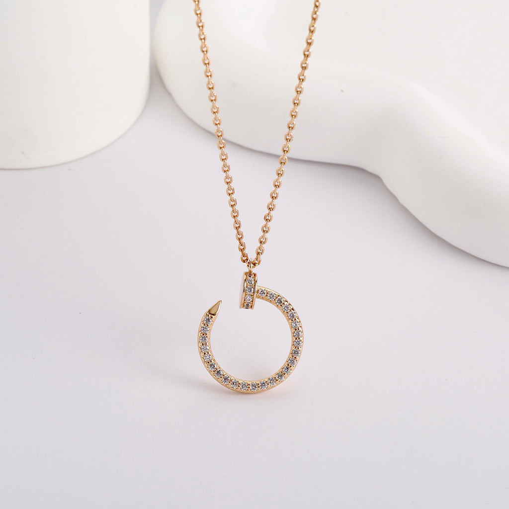 [Gaonasi Jewelry]JUSTE NECKLACE FULL DIAMOND