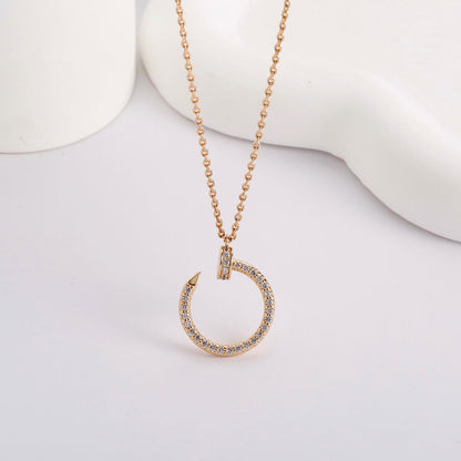 [Gaonasi Jewelry]JUSTE NECKLACE FULL DIAMOND