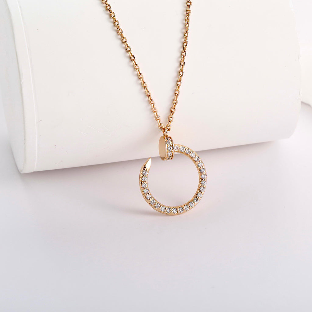 [Gaonasi Jewelry]JUSTE NECKLACE FULL DIAMOND