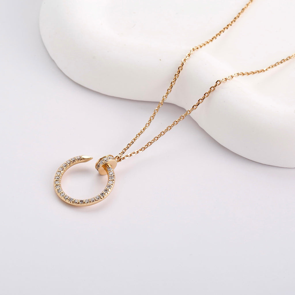 [Gaonasi Jewelry]JUSTE NECKLACE FULL DIAMOND