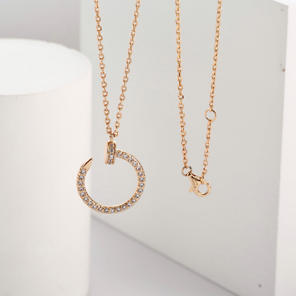 [Gaonasi Jewelry]JUSTE NECKLACE FULL DIAMOND