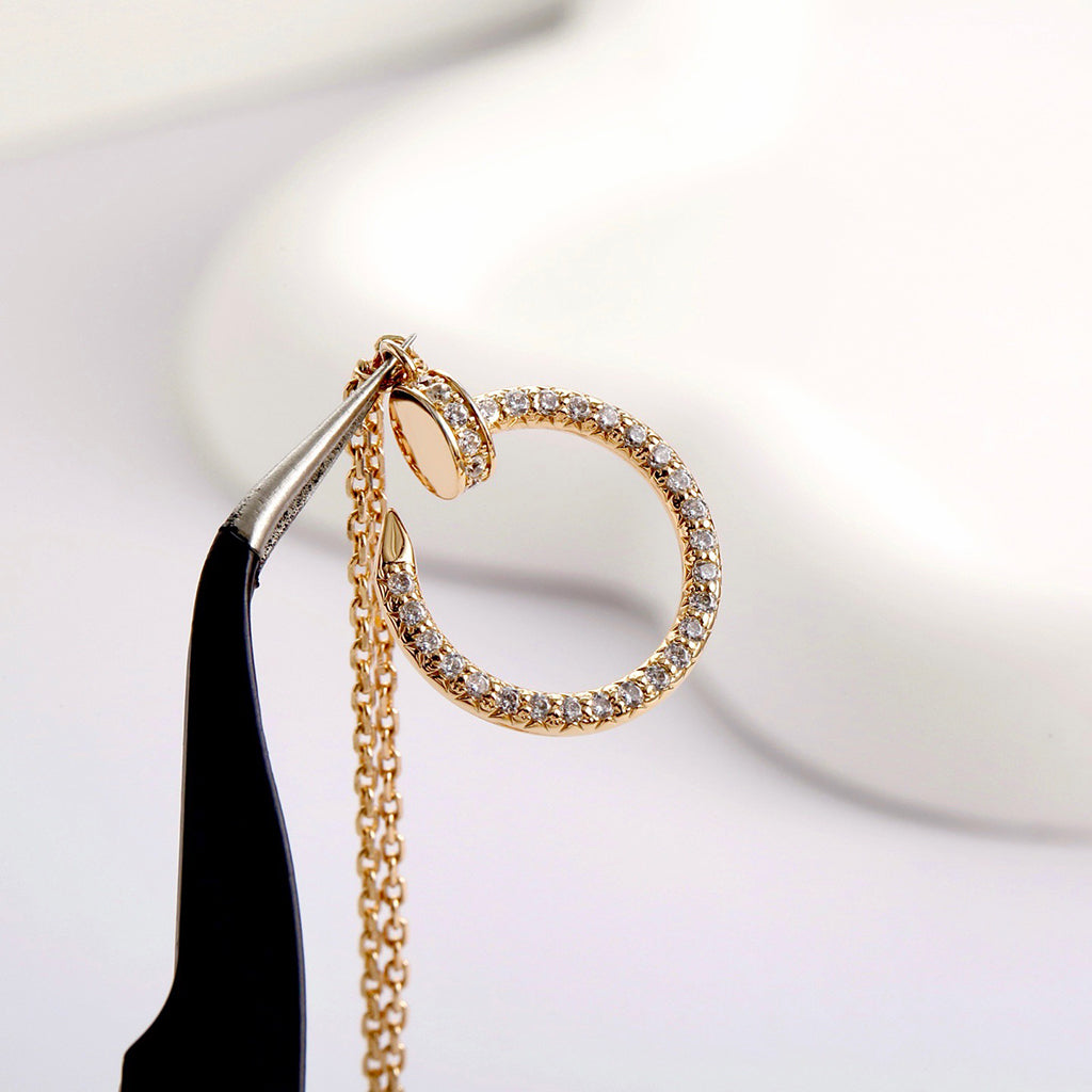 [Gaonasi Jewelry]JUSTE NECKLACE FULL DIAMOND