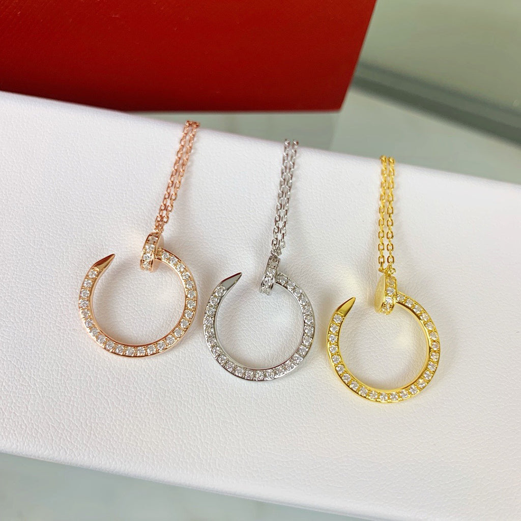 [Gaonasi Jewelry]JUSTE NECKLACE FULL DIAMOND