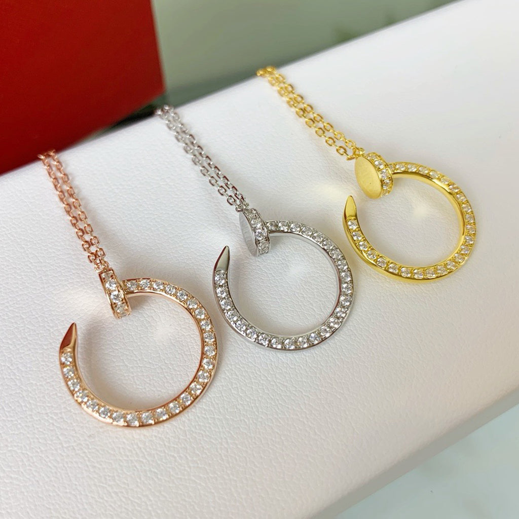 [Gaonasi Jewelry]JUSTE NECKLACE FULL DIAMOND