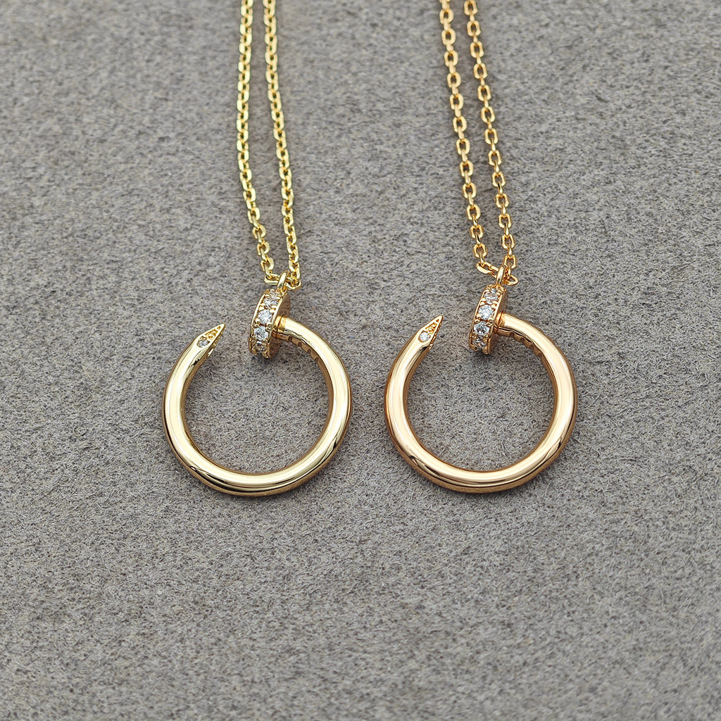 [Gaonasi Jewelry]JUSTE NECKLACE HALF DIAMOND