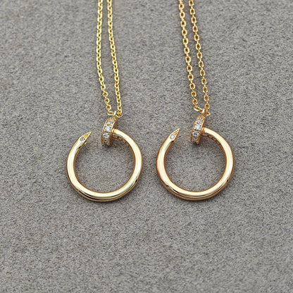 [Gaonasi Jewelry]JUSTE NECKLACE HALF DIAMOND