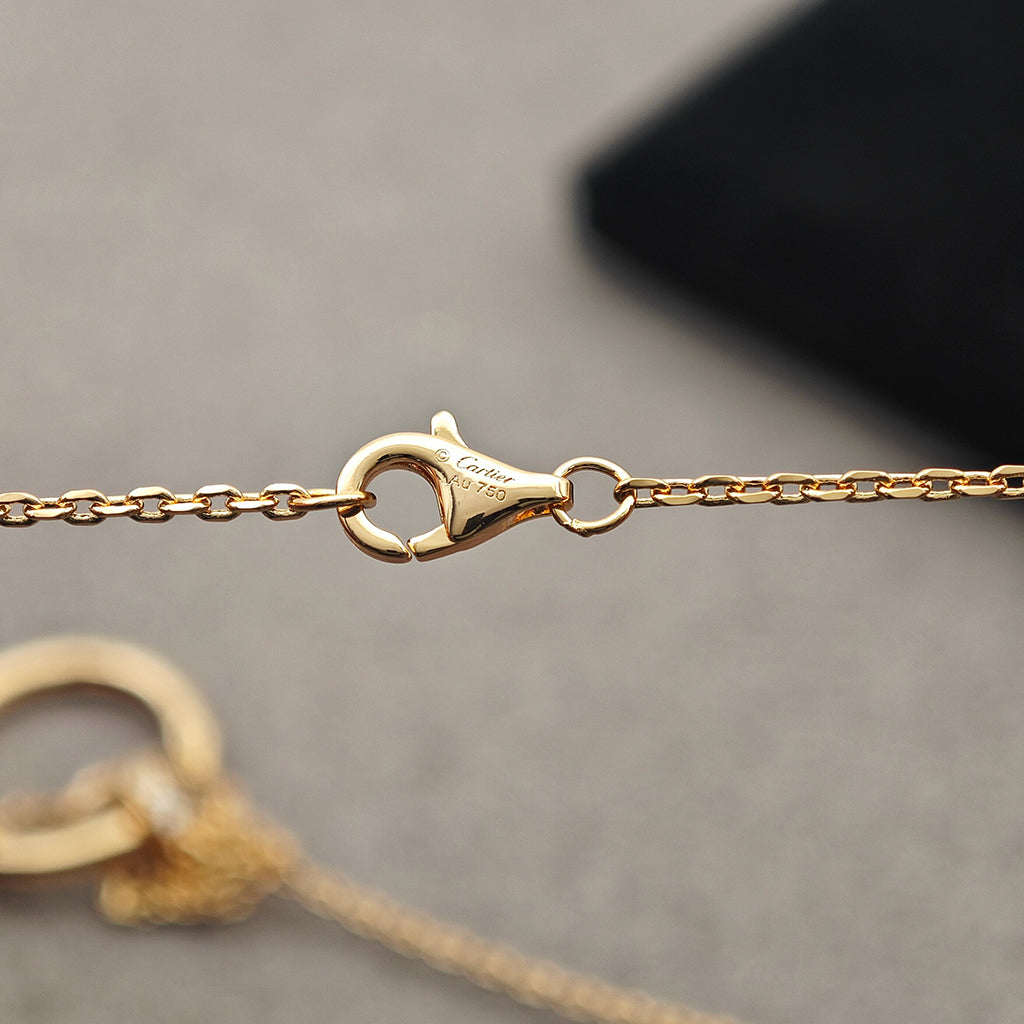 [Gaonasi Jewelry]JUSTE NECKLACE HALF DIAMOND