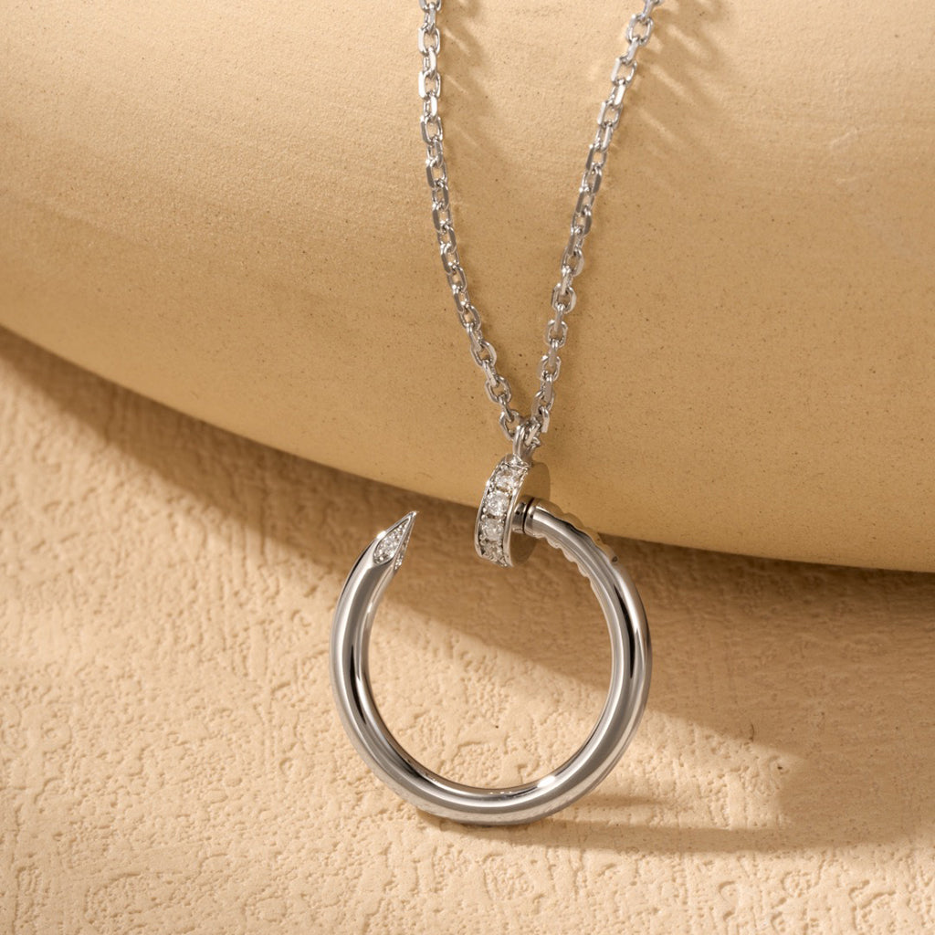 [Gaonasi Jewelry]JUSTE NECKLACE HALF DIAMOND