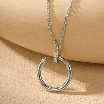 [Gaonasi Jewelry]JUSTE NECKLACE HALF DIAMOND