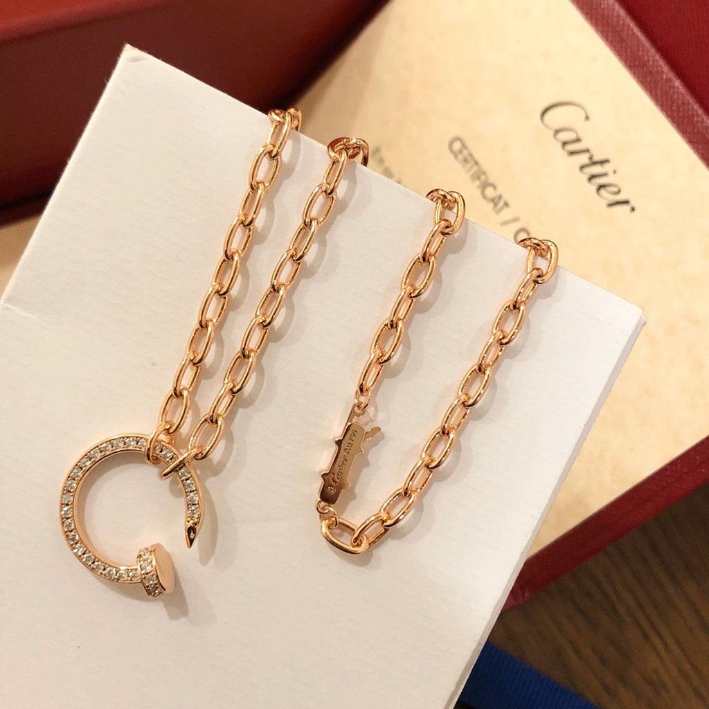 [Gaonasi Jewelry]JUSTE NECKLACE FULL DIAMONDS