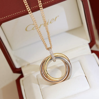 [Gaonasi Jewelry]TRINITY MEDIUM  DIAMONDS NECKLACE