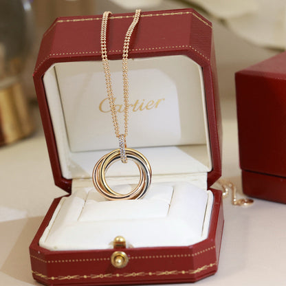 [Gaonasi Jewelry]TRINITY MEDIUM  DIAMONDS NECKLACE