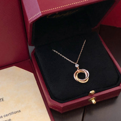 [Gaonasi Jewelry]TRINITY  NECKLACE 1 DIAMOND