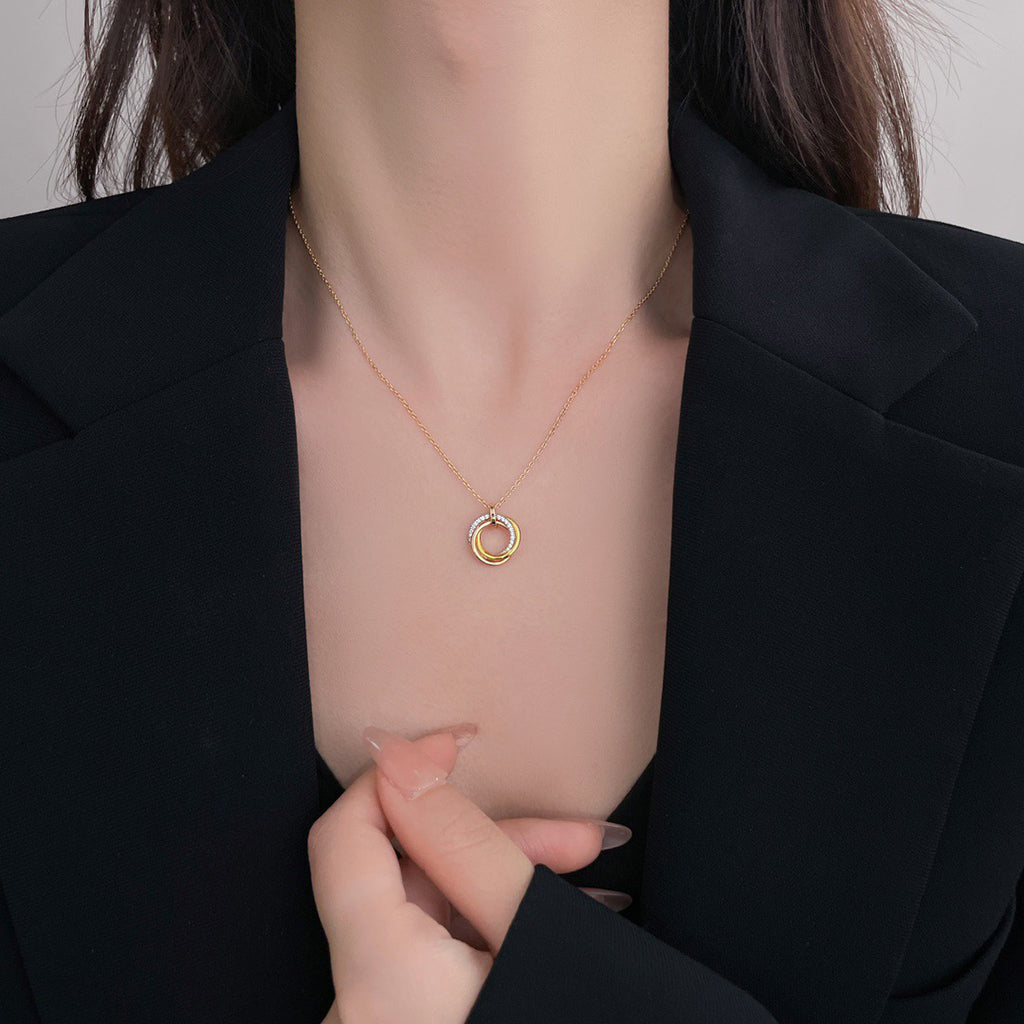 [Gaonasi Jewelry]TRINITY SMALL NECKLACE