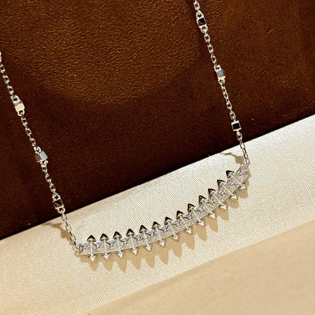 [Gaonasi Jewelry]CLASH  SMALL FULL DIAMOND NECKLACE