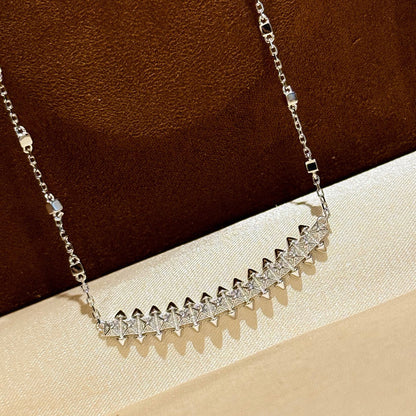 [Gaonasi Jewelry]CLASH  SMALL FULL DIAMOND NECKLACE
