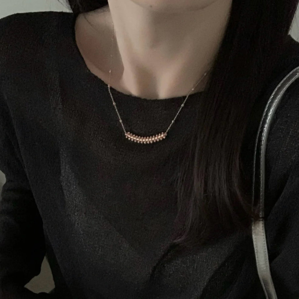 [Gaonasi Jewelry]CLASH  SMALL FULL DIAMOND NECKLACE